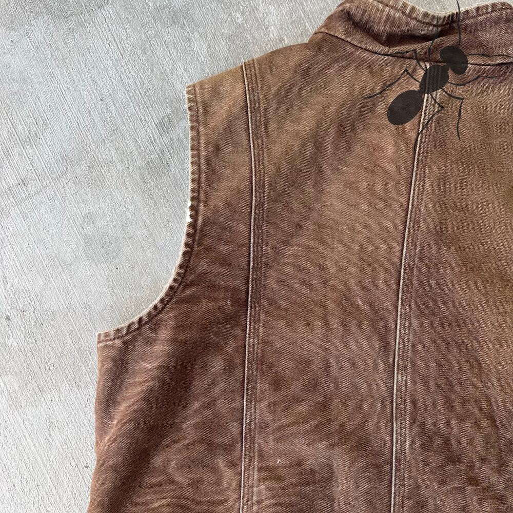 Carhartt WOMENS brown sherpa work wear vest - Picture 8 of 8